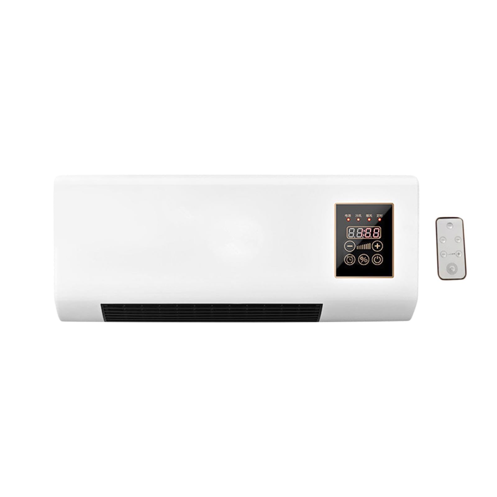 Wall-mounted mini portable air conditioner and heater unit.