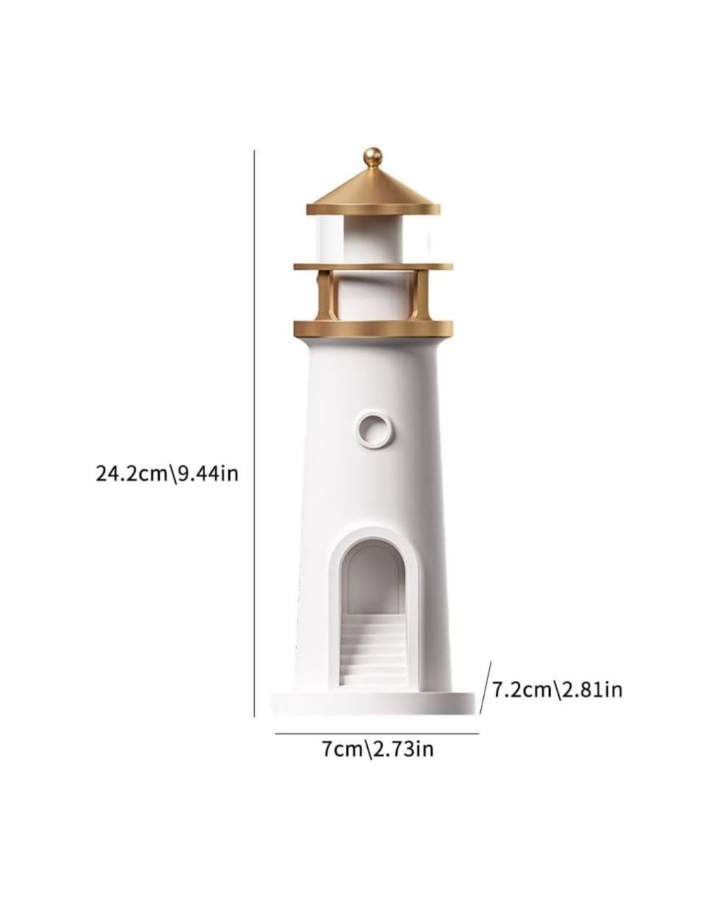 Moon Lamp Projector Night Light, Lighthouse Decor Night Light,