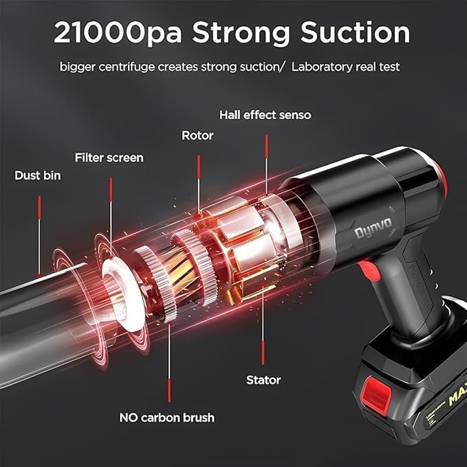 Wireless Handheld Car Vacuum Cleaner, 3 in 1 High Power Vacuum Cleaner Portable 18000PA Wireless