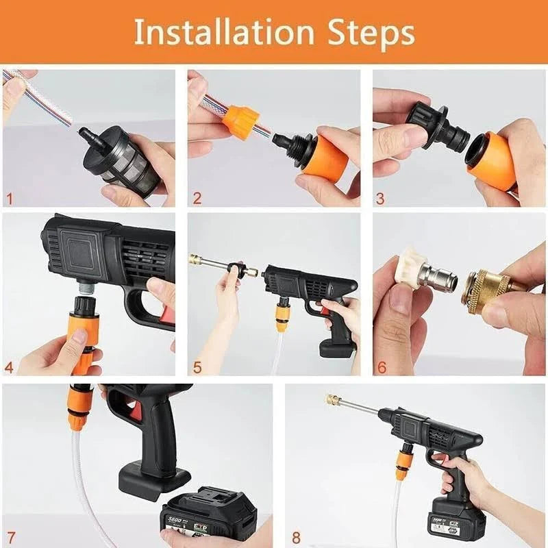 48 V CAR WASHER Battery Pressure Washer, Portable Cordless Battery