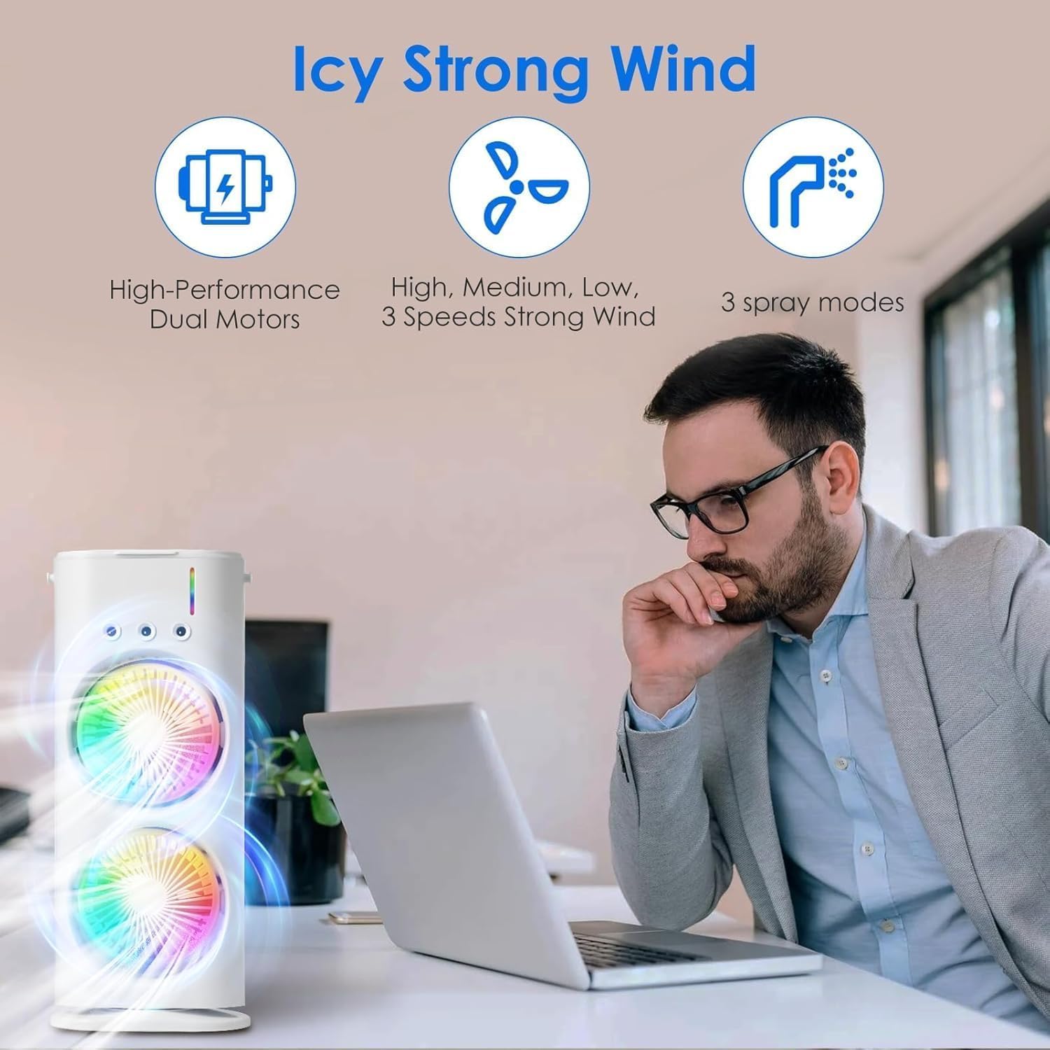 DOUBLE ENDED PORTABLE AIR COOLER