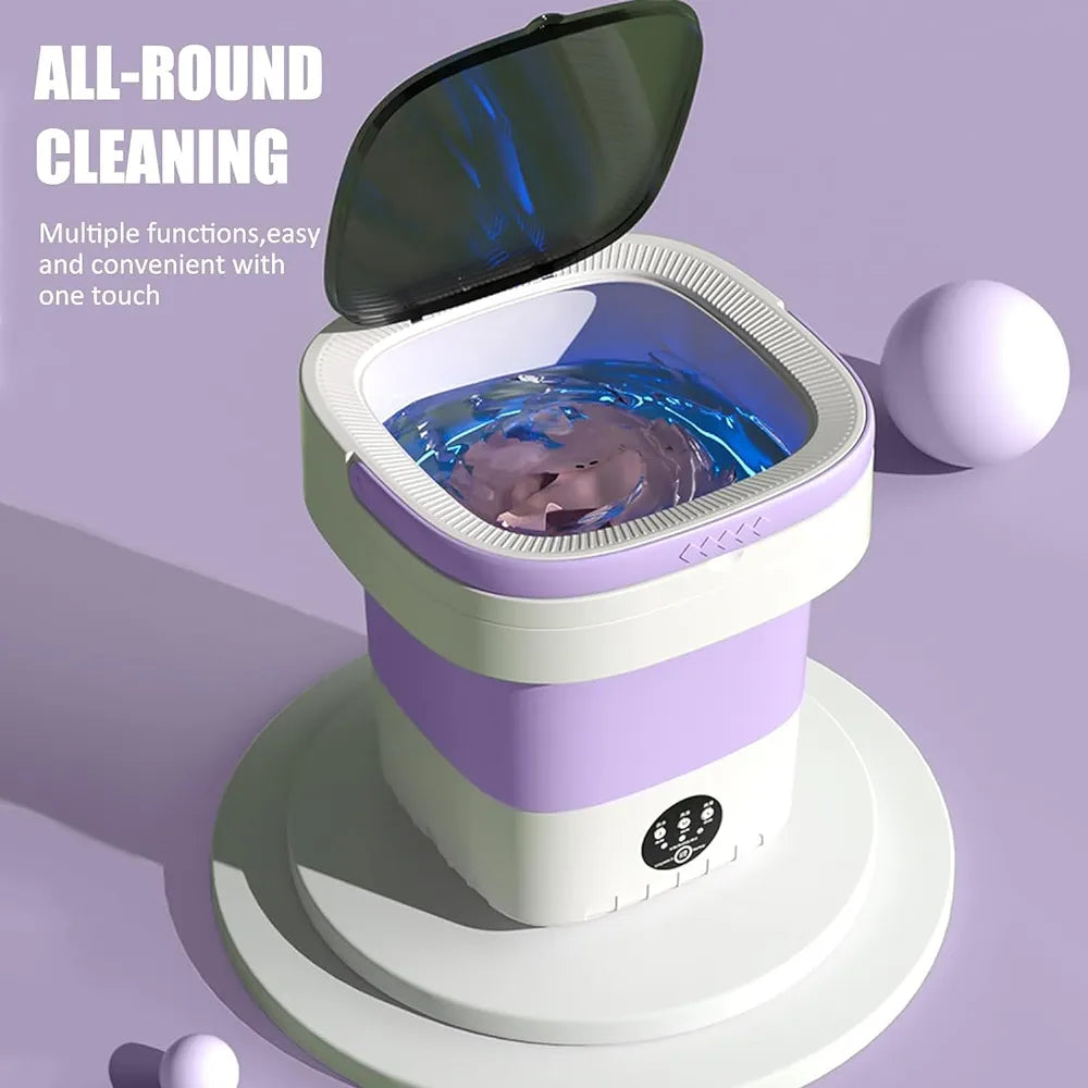 Portable Mini Foldable Washing machine and Spin Dryer