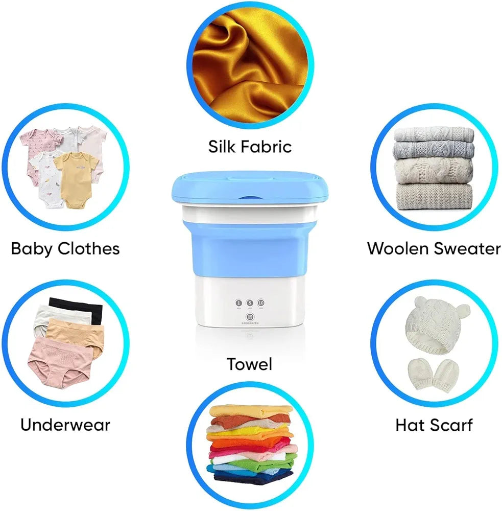 Portable Mini Foldable Washing machine and Spin Dryer